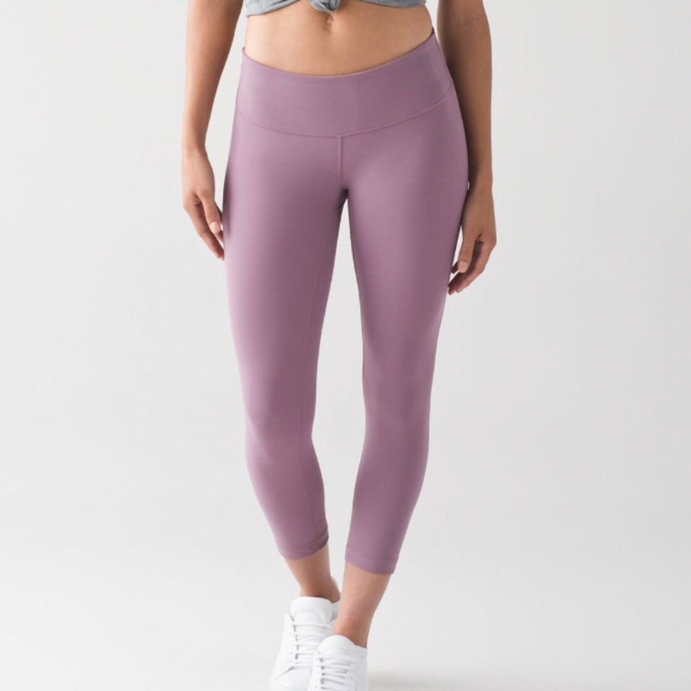 Lululemon Wunder Under Crop III - Dusty Mauve